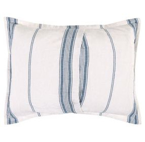 Jayson Blue Stripe Cashmere Standard Sham