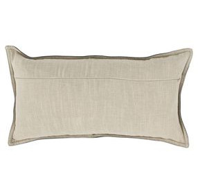 Soco Leather Naval Nightfall Blue Rectangular Accent Pillow Set of 2