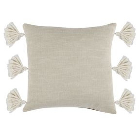 La Dolce Vita Brown Square Accent Pillow