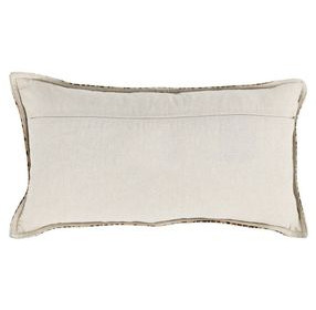 La Dolce Vita Leopard Hide Camel and Black Rectangular Accent Pillow Set of 2