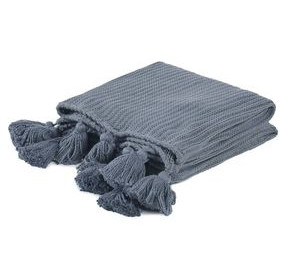 Throws Veda Sea Fog Blue Throw