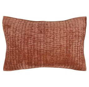 Bari Velvet Terracotta Swatch Quilt