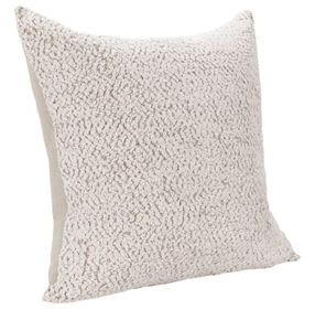 Villa Classics Maris Ivory and Natural Square Accent Pillow