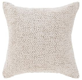 Villa Classics Maris Ivory and Natural Square Accent Pillow