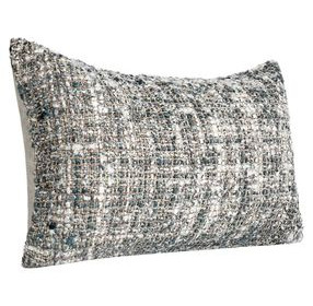 Villa Classics Porter Blue and Slate Rectangular Accent Pillow Set of 2