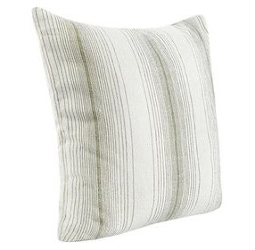 Stillness Theta Wheat Green and Cream Square Accent Pillow Set of 2