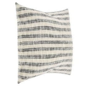 Villa Classics Linna Natural and Black Square Accent Pillow