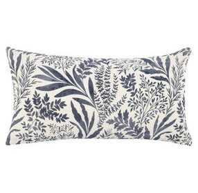 Villa Classics Mulberry Denim Blue Rectangular Accent Pillow