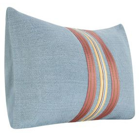 Boardwalk Breton Blue and Brown Rectangular Accent Pillow Set of 2