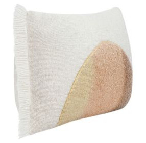 Renewed Rahun Yellow and Ivory Rectangular Accent Pillow Set of 2