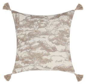 Villa Classics Stonework Natural Square Accent Pillow