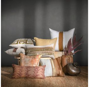 Villa Classics Steam Ivory and Dumont Square Accent Pillow