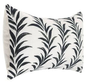 Radiant Oasis Alula Black and White Rectangular Accent Pillow