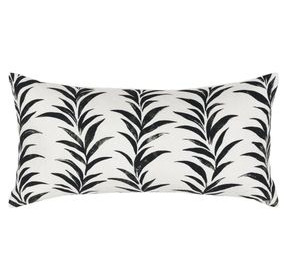 Radiant Oasis Alula Black and White Rectangular Accent Pillow