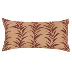 Radiant Oasis Alula Sienna and Burgundy Rectangular Accent Pillow