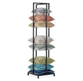 Pillow Black 80" Tower Display Rack