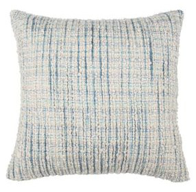 Equilibrium Trona Blue and Ivory Square Accent Pillow