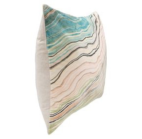 Equilibrium Zircon Mint and Green Square Accent Pillow