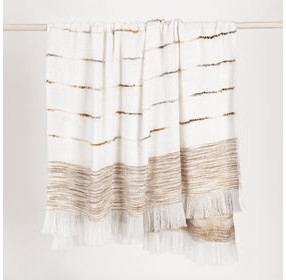 Throws Albedo Ivory and Rust Throw