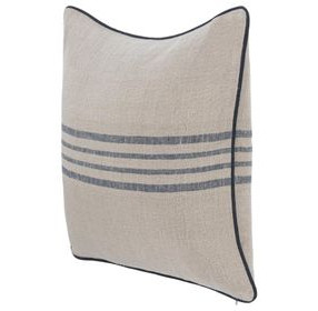 Novel Estate Newport Natural and Navy Square Accent Pillow