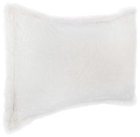 Novel Estate Taiga Faux Fur Ivory Rectangular Accent Pillow