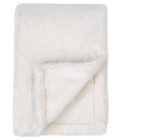 Throws Taiga Faux Fur Ivory Throw