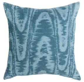 Novel Estate Hildene Chambray Blue Square Accent Pillow