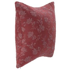 Novel Estate Rosecliff Burgundy Red Square Accent Pillow