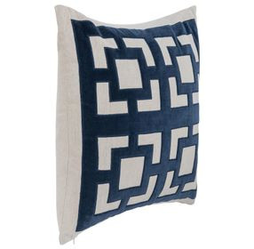 Novel Estate Corbin Navy Blue Square Accent Pillow