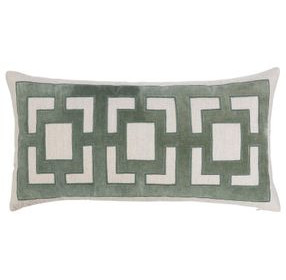 Novel Estate Corbin Jade Green Rectangular Accent Pillow