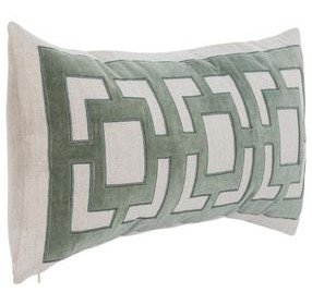 Novel Estate Corbin Jade Green Rectangular Accent Pillow