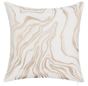 Tranquil Coasts Drift Ivory and Natural Square Accent Pillow