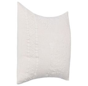 Lineage Abbey Ivory Square Accent Pillow Set of 2