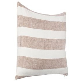 Lineage Eleanor Natural and Ivory Square Accent Pillow Set of 2