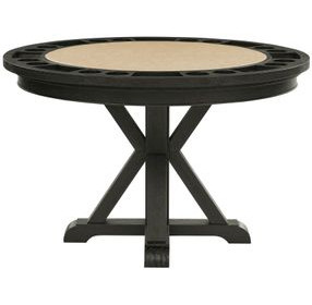 Rylie Black Round Game Top Storage Dining Dining Room Set
