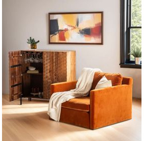 Acres Brownstone 2 Door Bar Cabinet