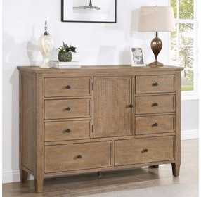 Riverdale Natural 8 Drawer Dresser