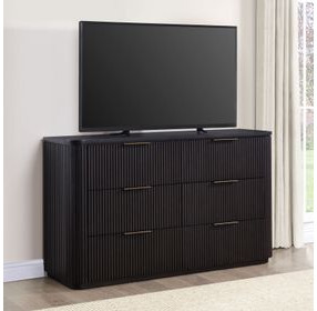 Henry Espresso 6 Drawer Dresser