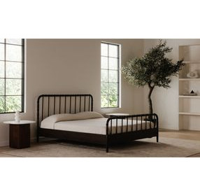 Vivian Dark Brown King Panel Bed