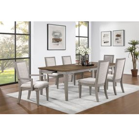 Mariana Vintage Cream 96" Extendable Rectangular Dining Room Set