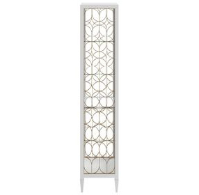 Eave Uplifting White Etagere with 4 Shelves