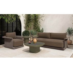 Manon Deep Green Outdoor Square Occasional Table Set
