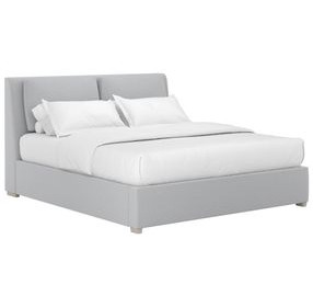 Grant Aluminum Performance Fabric King Upholstered Pillow Back Shelter Bed