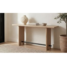 Madison Natural Rectangular Console Table