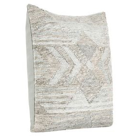 Performance Caravan Gray and Beige Square Accent Pillow Set of 2