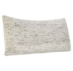 Shades Stella Ivory and Gray Rectangular Accent Pillow