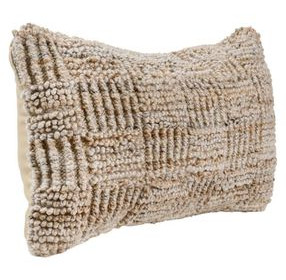 Shades Vico Caramel and Beige Rectangular Accent Pillow