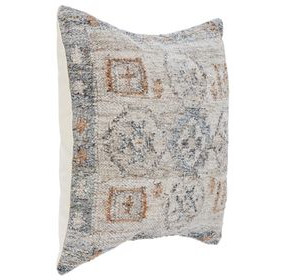 Performance Lukens Gray and Brown Square Accent Pillow Set of 2
