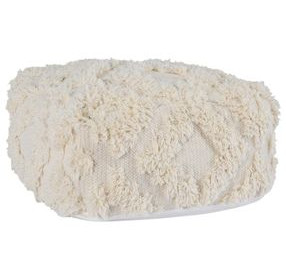 Poufs Luma Cream Square Accent Pouf