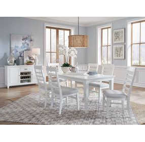 Harborwick White Upholstered Side Chair Set of 2